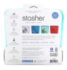 Stasher 100  Silicone Reusable Food Bag  Sandwich Storage Size  7-inch New