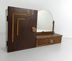 Large Medicine Apothecary Cabinet Antique Art Deco Gorgeous Double Bathroom 