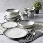 Gibson Home Granite Organic 16-piece Round Melamine Dinnerware Set - Marble