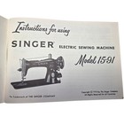 Singer Sewing Machine 1954 Illustrated Instruction Manual 64 Page 15-91 Vtg Read
