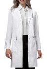 Women s Medical Lab Coat - Long Sleeve  Button Front  3 Pockets  Machine Washabl