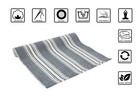 Cotton Yoga Mat With Carry Strap  Skid Free  Handmade Organic Foldable Thick    