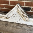 Antique Chippy White Architectural Salvage Window Pediment 42 X 11