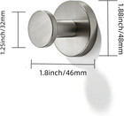 Robe Hook For Hanging 3 Pack Bathroom Towel Hooks brushed Satin Nickel Hat-and-c