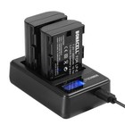 2pcs Lp-e6 Lp-e6n Battery Dual Charger For Canon Eos 60d  70d  80d  Mark Ii Iii