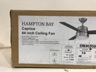 Hampton Bay Caprice 44 In  Led Indoor Brushed Nickel Ceiling Fan New