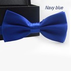 Bowtie Mens Adjustable Formal Wedding Party Necktie Bow Tie Solid Color Tuxedo