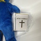 The Original Holy Bears Handmade Blue Plush Bear W  Bible   Cross