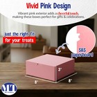 Mt Products Pink Cupcake Boxes - 8  X 8  X 3  Bakery Boxes - Pack Of 250
