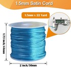 15 Rolls Satin Nylon String For Bracelets Making 1 5mm Satin Rattail Cord For Be