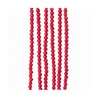 Kurt Adler Wooden Round Beaded Garland  Red  9ft