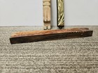 Vintage Collection 3 Mezuzah Cases Brass  Stone  Wood Israel Jerusalem 