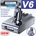 V6 Replacement Battery For Dyson V6 21 6v Sv04 Dc58 Dc59  Dc72 W led Indicator