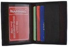 Mens Bifold Leather Slim Credit Card Holder Style Id Mini Brown Thin Wallet New