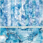 Blue Aesthetic Scrapbook Paper Pad  24 Sheets 6 X 6 Inch Patterned Designed W   