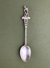 Germany Nassau Man Harvesting Figural 935 Sterling Silver Souvenir Spoon 4 25  