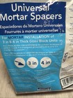 New Seves Universal Mortar Spacers For Glass Block Installation - Bag Of 24  