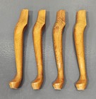 Vintage 15 1 2  Queen Anne Style Coffee Table Oak Wood 4 Legs