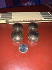 Vintage Knobs Guitar Auto Dash Solid Brass Amplifier Radio Set Screw Qty 4
