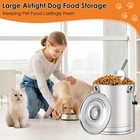 Stainless Steel Dog Food Storage Container 50lb 55lb Airtight With Lid Scoop