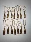 Lot Of 14 Miniature Brass Coca Cola Coke Bottle Keychains Soda Soft Drink