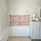 Love And Friendship Toile Antique French Valance Fabric Pink Material Curtain P