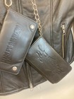 Vintage Harley Davidson Set Of 2 Wallets   Genuine 2007 Leather Jacket Size M l