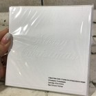 Merry Christmas Greeting Cards Note Cards White Embossed 2 Packs Of 8 -16 Total