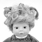 6 7    Curls Bows Pale Blonde Doll Wig Reborn Ooak Bjd Bisque Repair Vicky