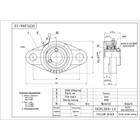 Ucfl204-12 Solid Base Pillow Block Flange Mounted Bearing 3 4  Bore 2 Bolt