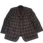 Baroni Mens Blazer Sportcoat Plaid Wool Silk Linen Blend 50r