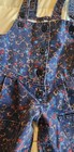 Vintage Cutecumber Overalls Size 12 Month Blue red yellow green Euc