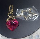 Mugler Key Chain Pulp Heart Charm Designer Gold Tone Heart Star Keychain