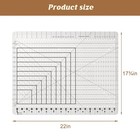 Slotted Quilting Ruler-17 75 x22  5in1 Quilt Cutting W  Laser For Fabric Precise