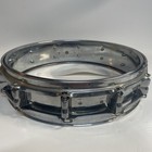2 Snare Drum Black 14  X 5 5  Snare Drum   14  X 3 5  All Chrome Nice Shape
