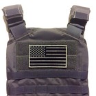 Large 5x3  Swat Wolf Grey Us Made Military Tactical Hook loop Usa Flag Patch