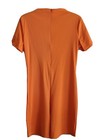 Women s Size L Bodycon Shorts Romper  Jumpsuit   Playsuit Short Sleeves  Orange 