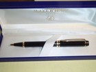 Waterman Le Man  Ballpoint Pen  Black    Gold Blue Medium Pt  In Box  