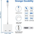 Apple Mfi Certified Apple Lightning To Hdmi Adapter 1080p Video   Audio Sync    