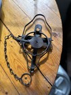Victor Animal Trap Co  Of America Vintage Two Trigger Hunting Trap With Chain
