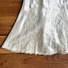 Vintage Gold Label Victorias Secret Satin Babydoll Slip Dress Nightie Ivory Sz S