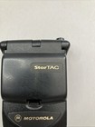Motorola Star Tac Cell Phone Black With Battery   Charger Works No Antenna