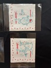 Set Of 7 Designs Vintage 1957 Squirt Napkins Snow-ball Whiskey Rare Advertising
