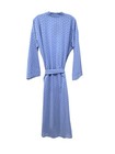 Refka Robe Womens 10 Blue Embroidered Lace Kaftan Midi Belted Long Sleeve