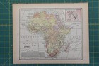 Africa Australia Vintage Original Antique 1892 Popular World Atlas Map Lot