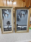 2 Paintings  Florida Highwayman James Gibson Spooky Sisters Oil upson Board Coa