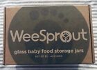 Wee Sprout Glass Storage Baby Food Jars W multicolor Lids Set Of 24    4 Oz    Jars