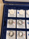 Cook Islands Official National Parks 12-coin  2 Silver Proof Set 96   98 W  Coas