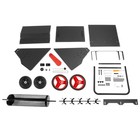 Compost Spreader  Peat Moss Spreader Push-type Fertilizer With Rotate Blades