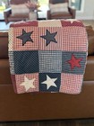 Vintage Quilt Red White   Blue Americana W  Hanging Sleeve 51 X 61 Handmade Read